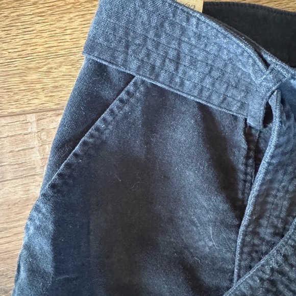 NWT Faherty Women's Crushed Velvet Tie Waist Jogger Garment Dyed / XLarge - Picture 8 of 13